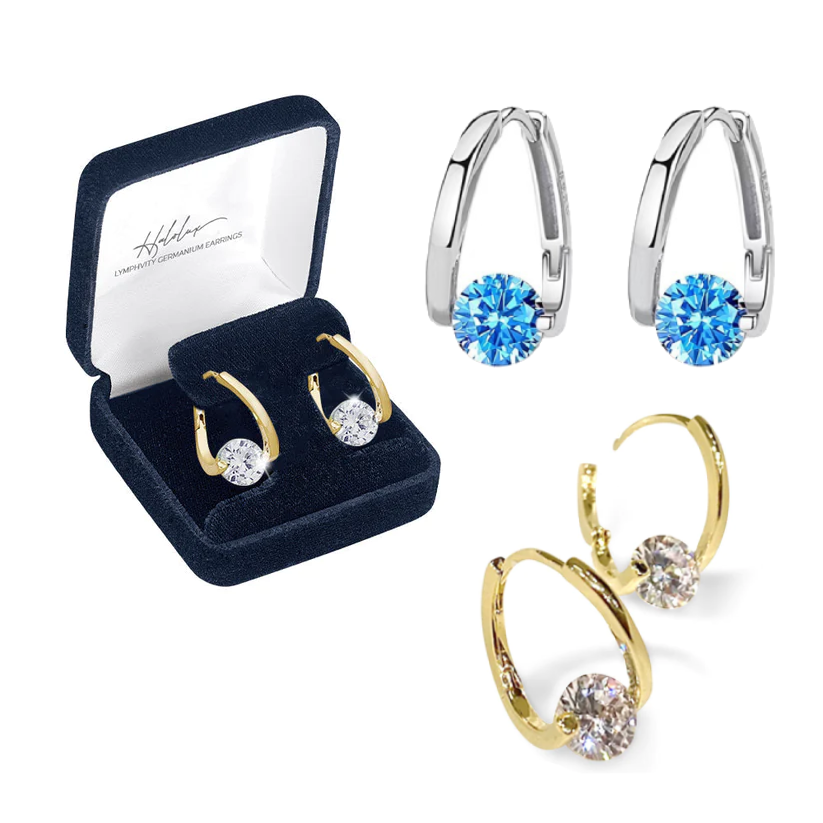 🔥LAST DAY SALE-50% OFF🎁 Slimoly™ Lymphvity MagneTherapy Germanium Earrings