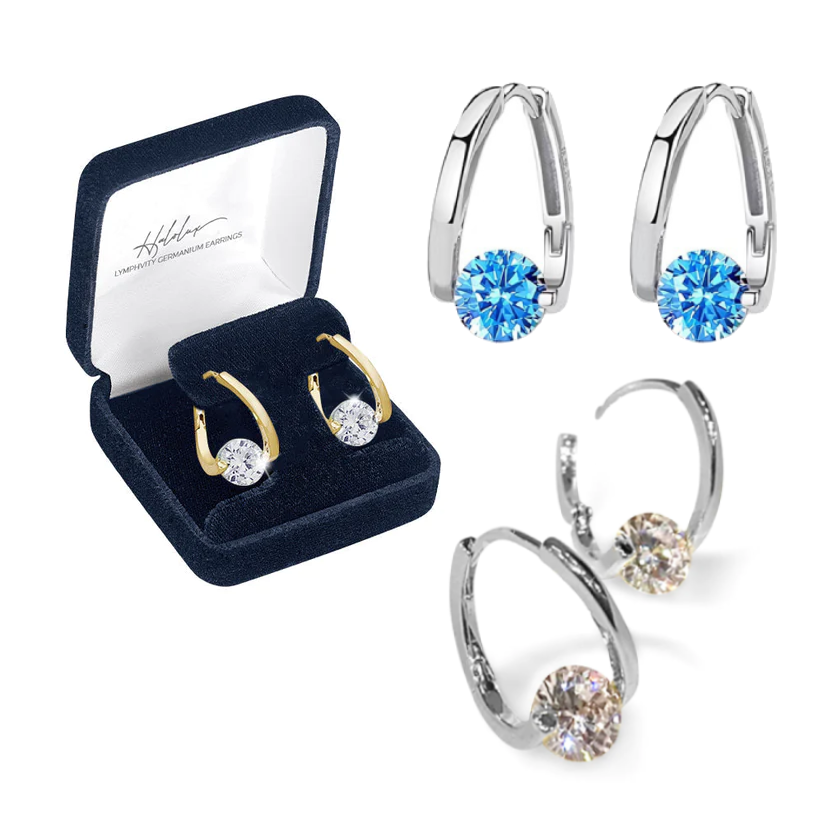 🔥LAST DAY SALE-50% OFF🎁 Slimoly™ Lymphvity MagneTherapy Germanium Earrings
